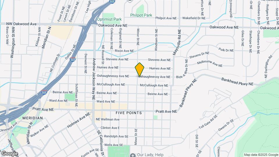 1306 Oshaughnessy Ave NE Map and Location Details