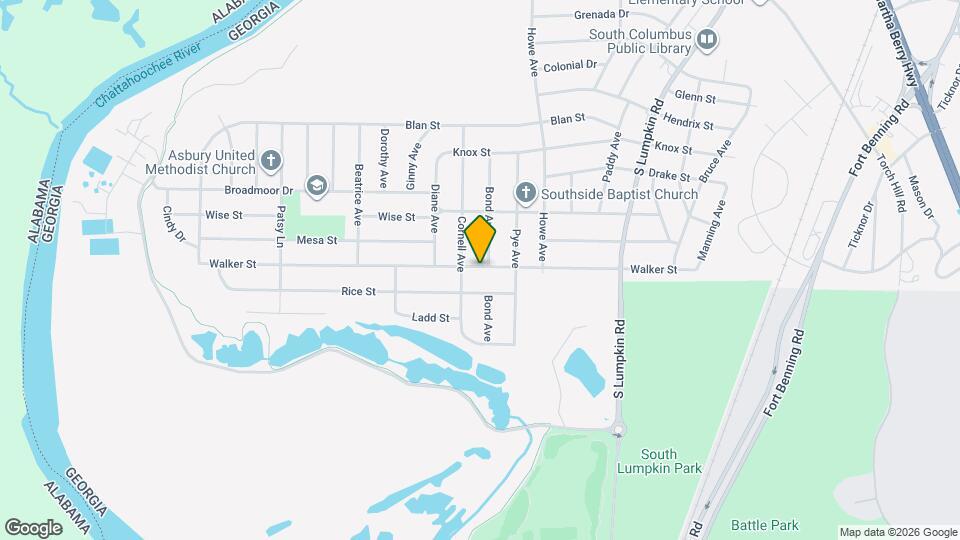 2840 Walker St Map and Location Details