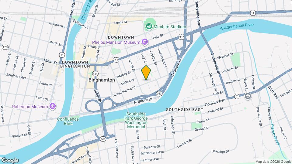 127-129 Susquehanna St Mapa y Detalles de la Ubicación