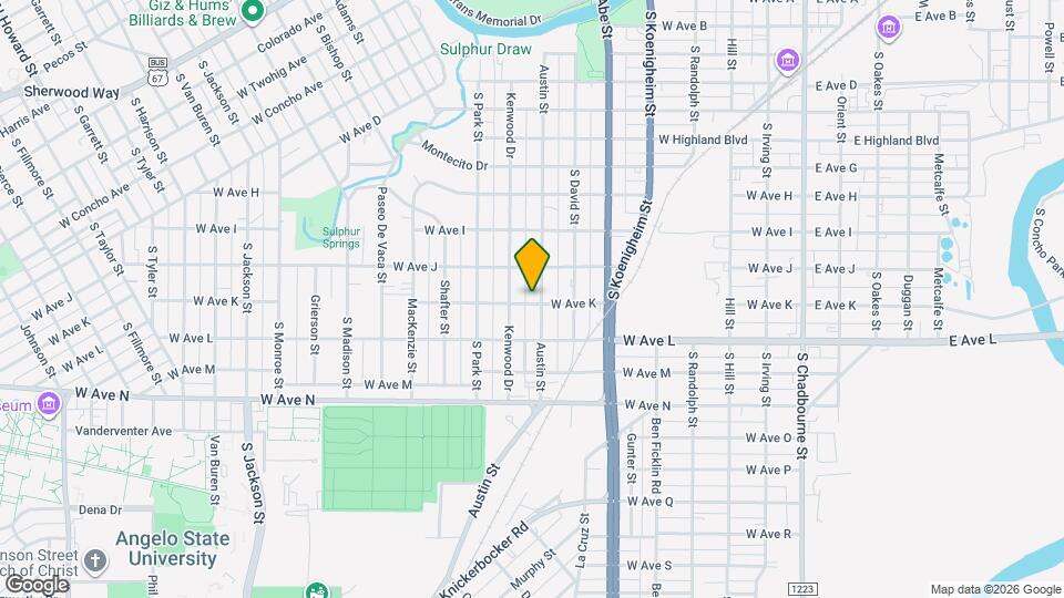 1425 Austin St Map and Location Details