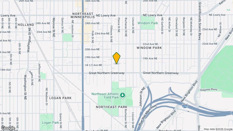 1826 Pierce St NE Map and Location Details