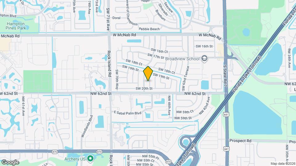 1951 SW 67th Terrace Map and Location Details