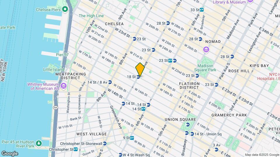 166 W 18th St Map and Location Details