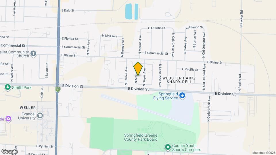 1628 N Marlan Ave Mapa y Detalles de la Ubicación
