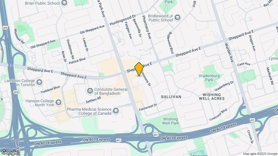 4-10-851 SHEPPARD Ave Map and Location Details