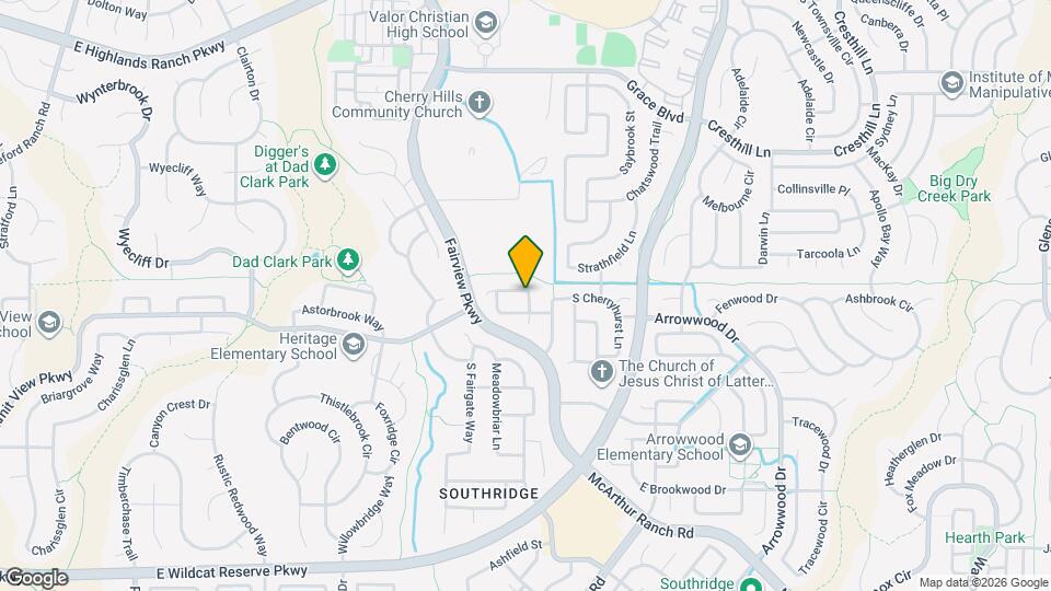 3892 E Aldenbridge Cir Map and Location Details