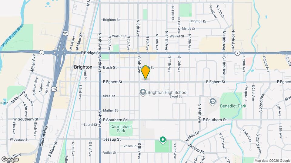 871 E Egbert St Map and Location Details