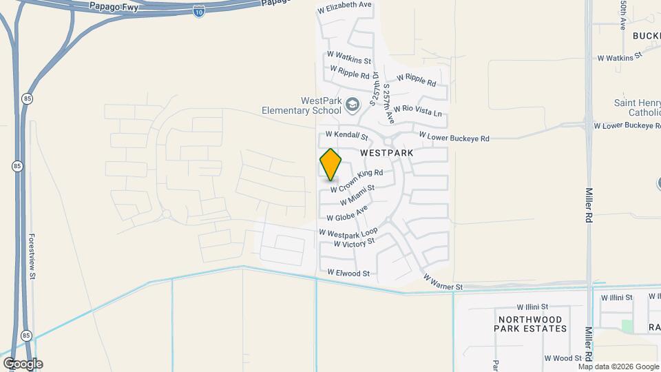 25850 W Crown King Rd Map and Location Details