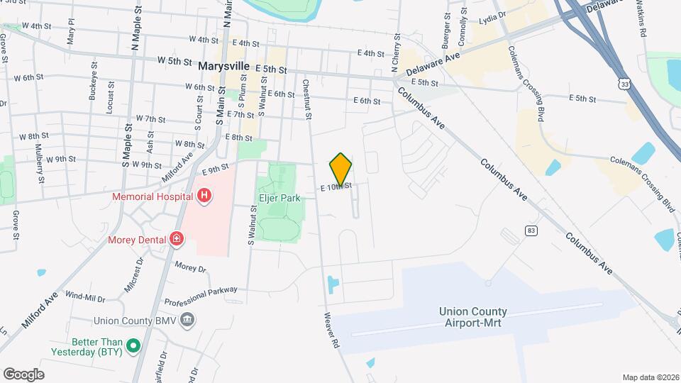 566 E 10th St Map and Location Details