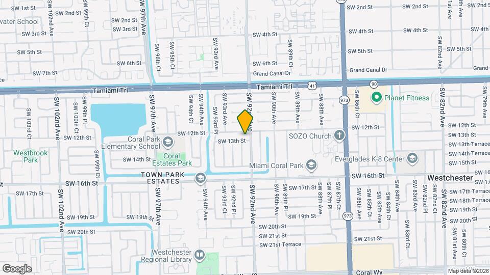 9211 SW 13th St Map and Location Details