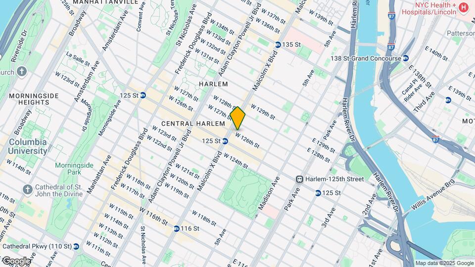 77 W 126th St Map and Location Details