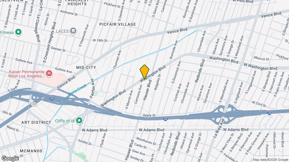 5432 W Washington Blvd, Unit 5436 Map and Location Details