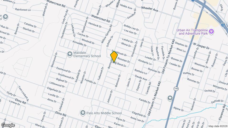 1802 Big Bend Dr Map and Location Details