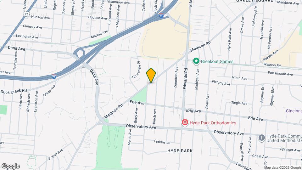 2581 Madison Rd Map and Location Details