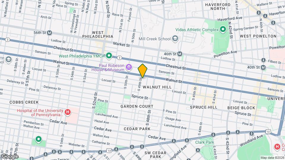 207 S 49th St, Unit B Mapa y Detalles de la Ubicación