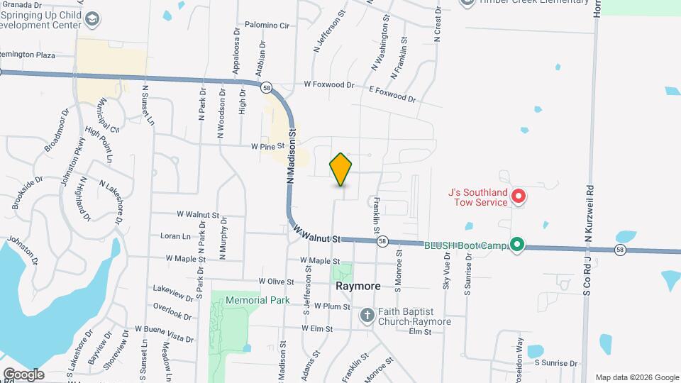 208 N Pointe Ln Map and Location Details