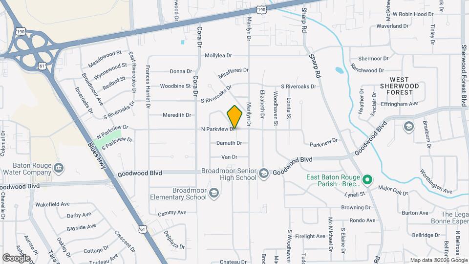 9922 N Parkview Dr Map and Location Details