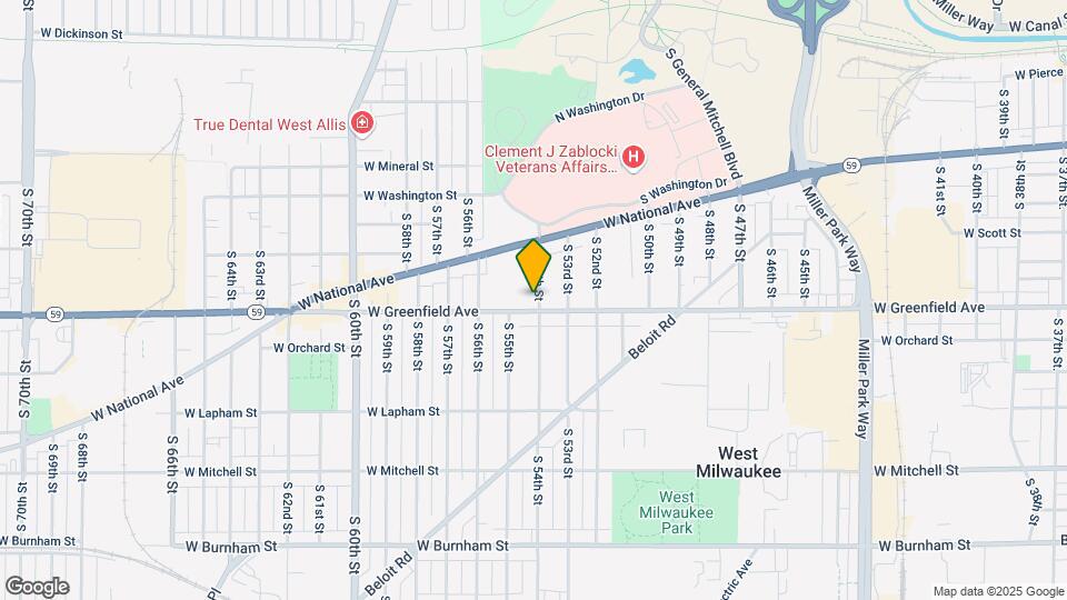 5410 W Greenfield Ave Map and Location Details