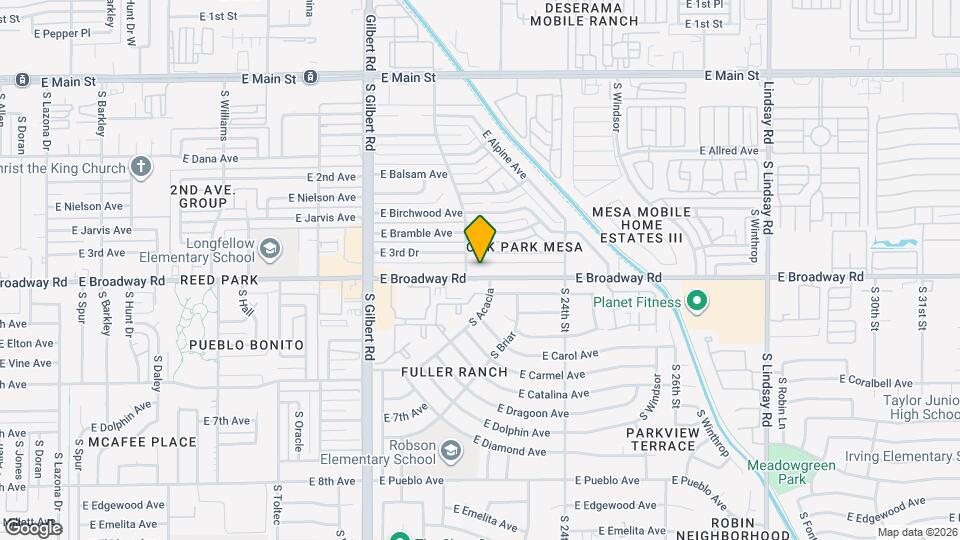2222 E Broadway Rd Map and Location Details