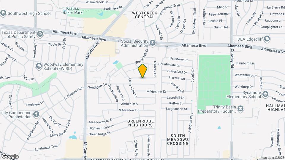 6833 S Creek Dr Map and Location Details