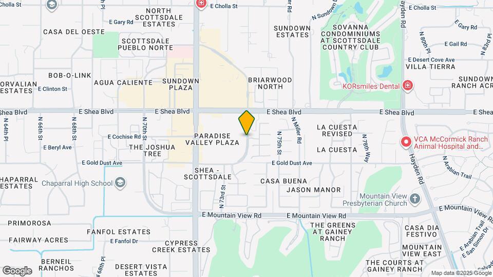 1234 E North Ln Map and Location Details