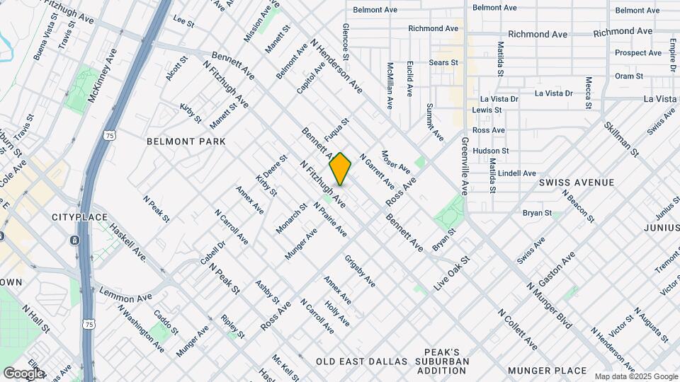 1822 N Fitzhugh Ave Map and Location Details