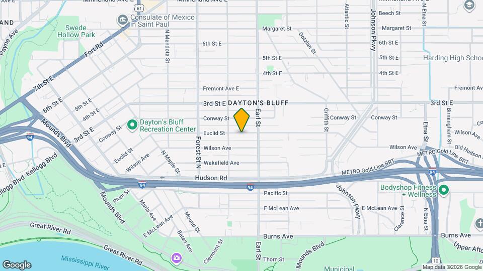 1024 Euclid St Map and Location Details