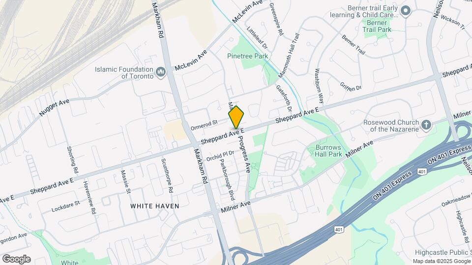 5155 Sheppard Ave E Map and Location Details