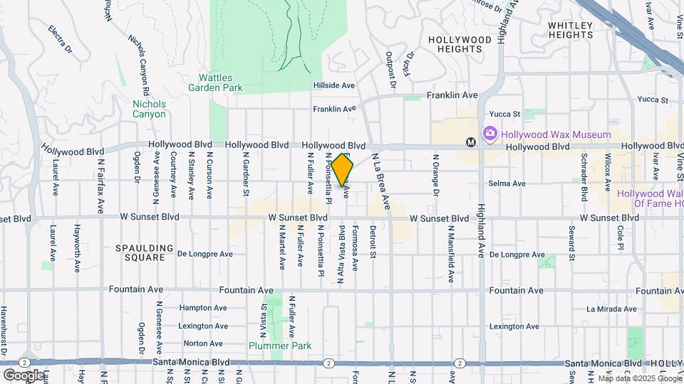 1541 N Formosa Ave Map and Location Details