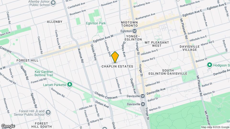 105 Hillsdale Ave W Map and Location Details