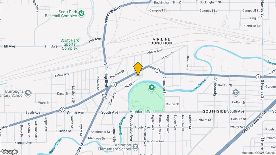 1748 Finch St Mapa y Detalles de la Ubicación