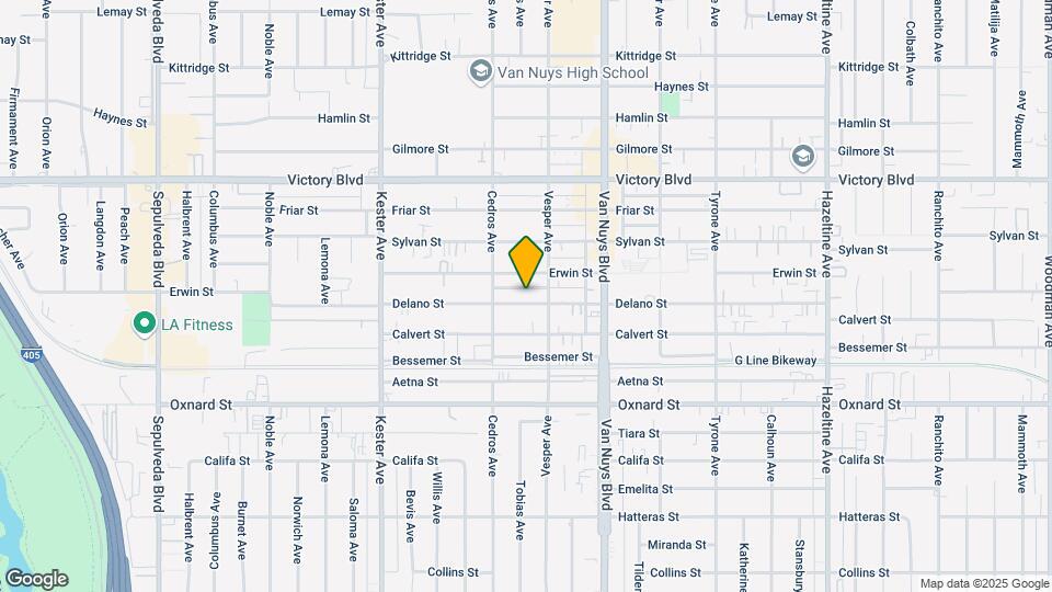 14623 Delano St Map and Location Details
