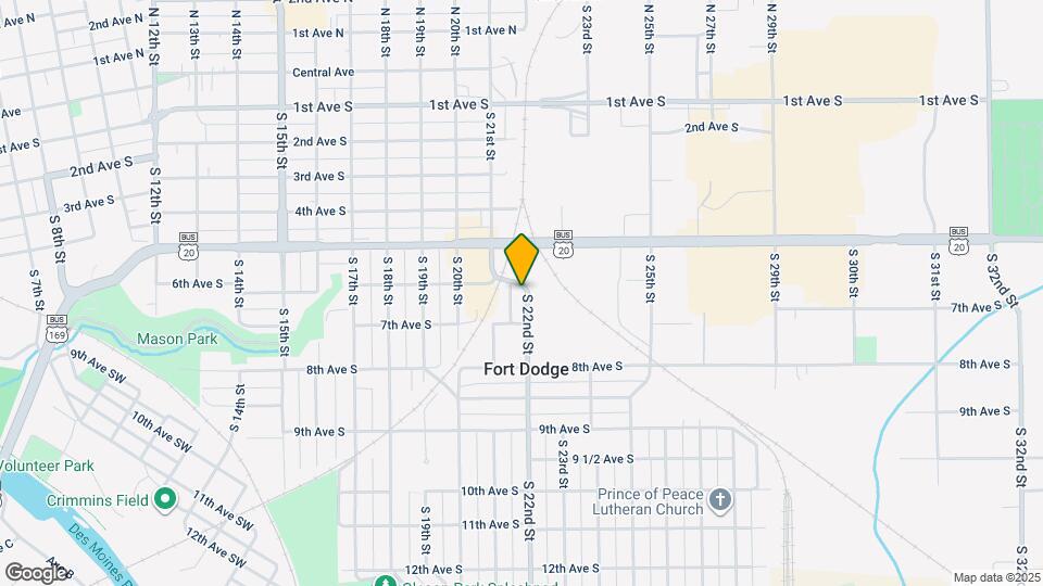610 S 22nd St Map and Location Details