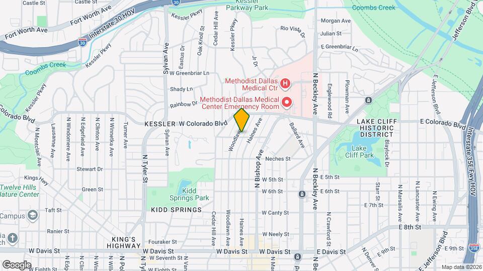 1202 Woodlawn Ave Map and Location Details