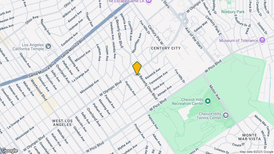 2225 Beverly Glen Blvd. Map and Location Details