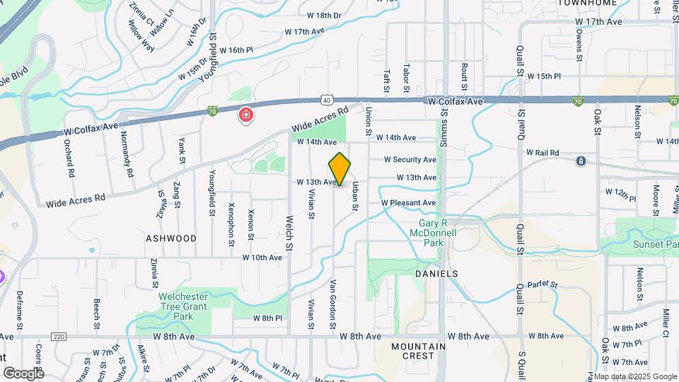 1280 Van Gordon St Map and Location Details