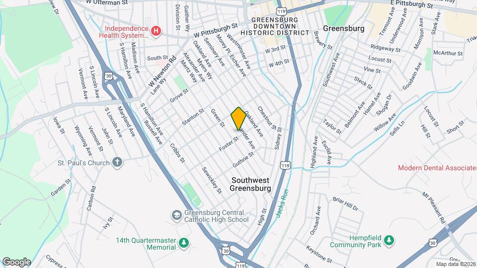 423 Foster St Map and Location Details