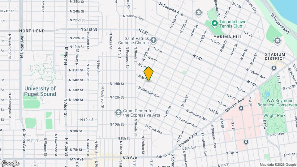 1018 N M St Map and Location Details