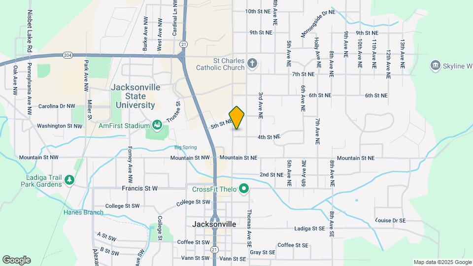 Jacksonville Blue Map and Location Details