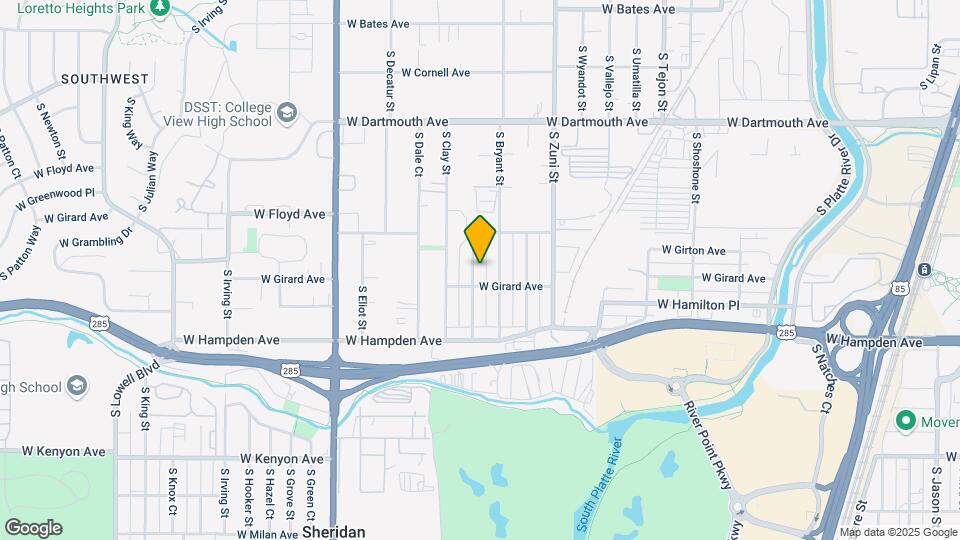 3360 S Canosa Ct Map and Location Details