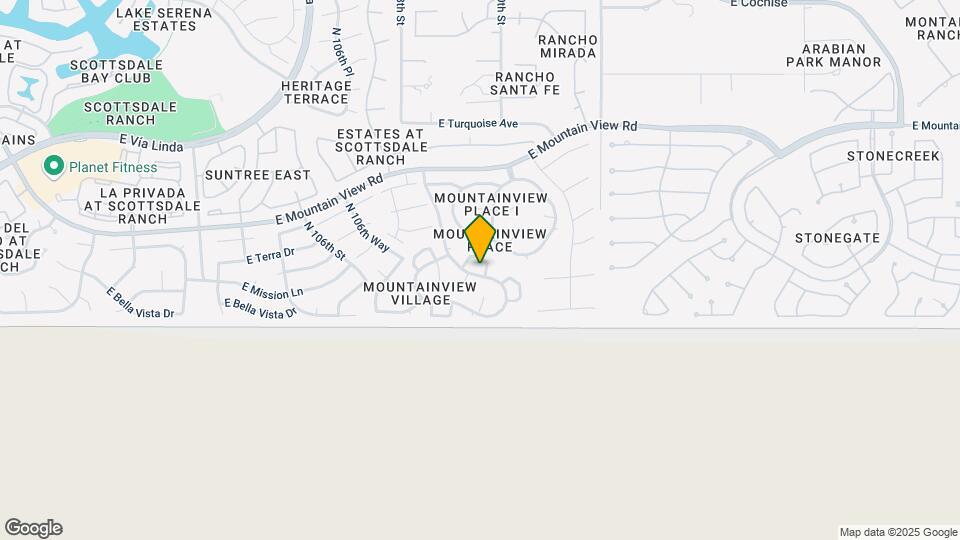 10895 E Mission Ln Map and Location Details