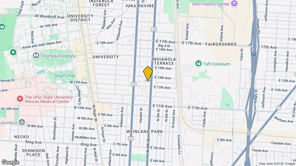 1645 N 4th St Map and Location Details