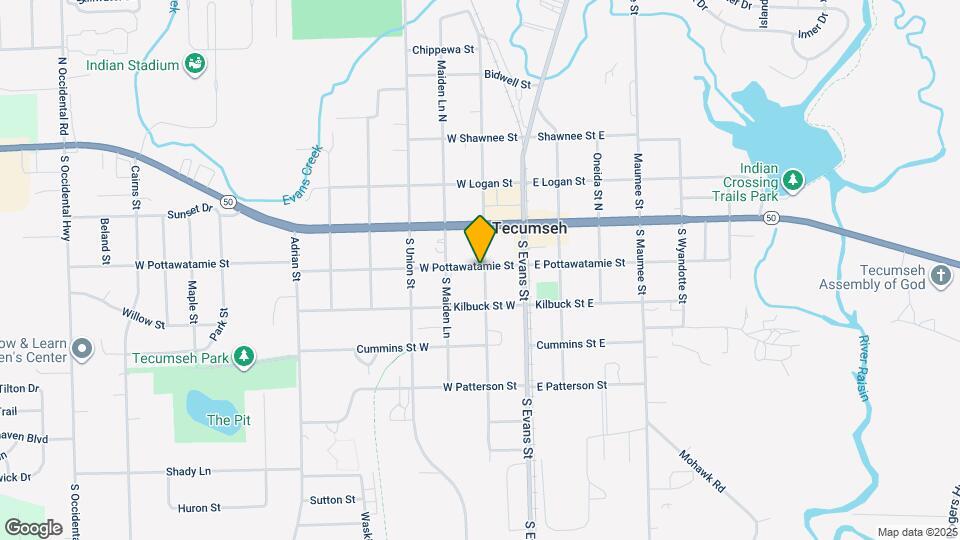 202 W Pottawatamie St, Unit #3 Map and Location Details