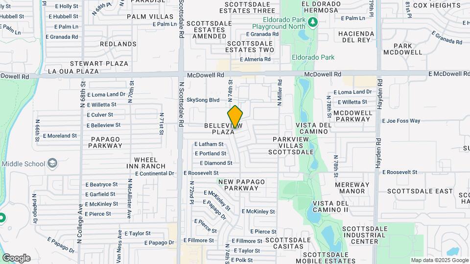 7401 E Belleview St Map and Location Details