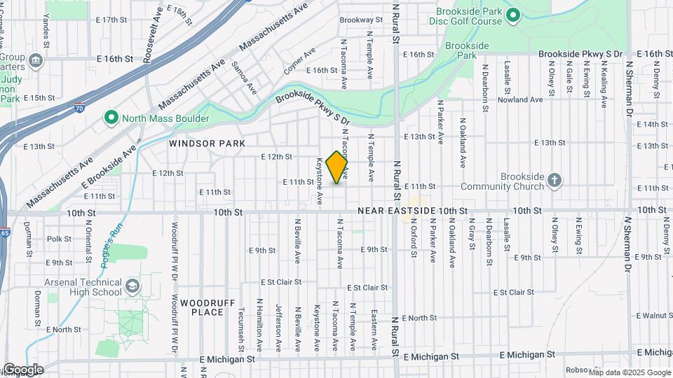 2437 E 11th St Map and Location Details