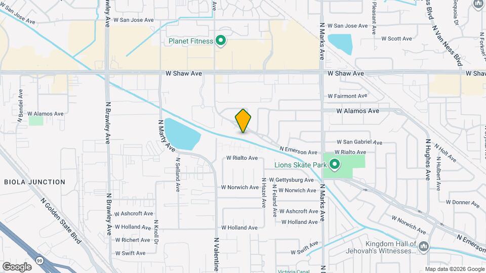 4597 N Emerson Ave Map and Location Details