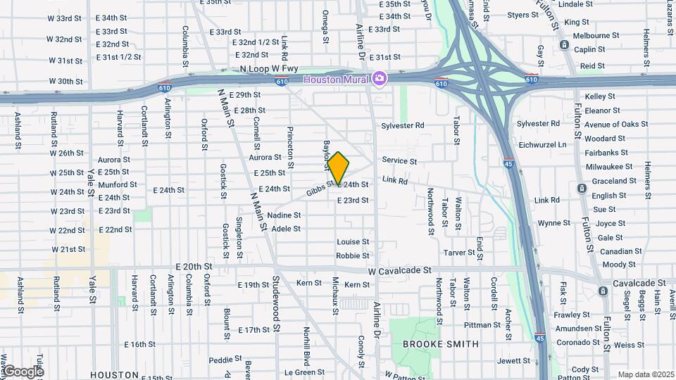 1112 E 24th St Map and Location Details