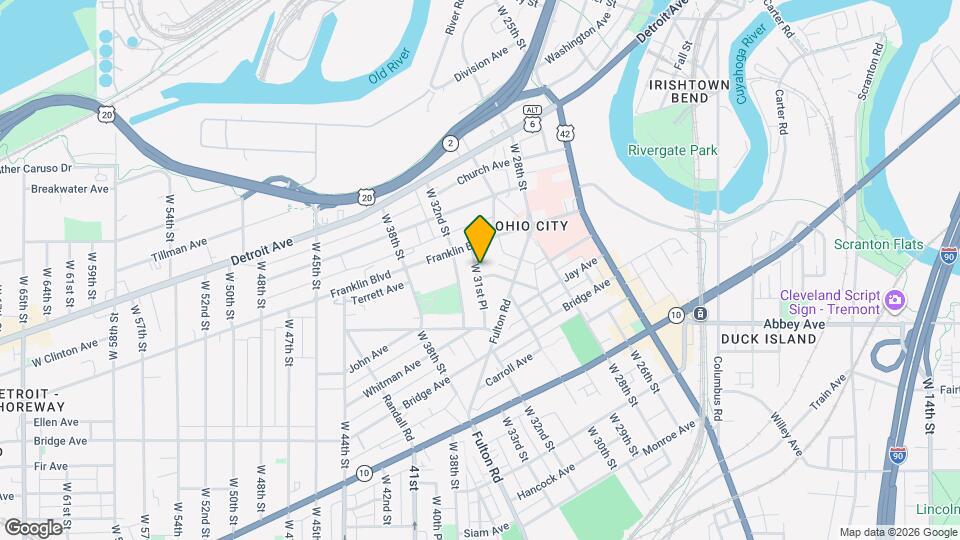 1707 W 31st Pl Map and Location Details