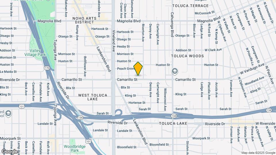 10819 Camarillo St Map and Location Details