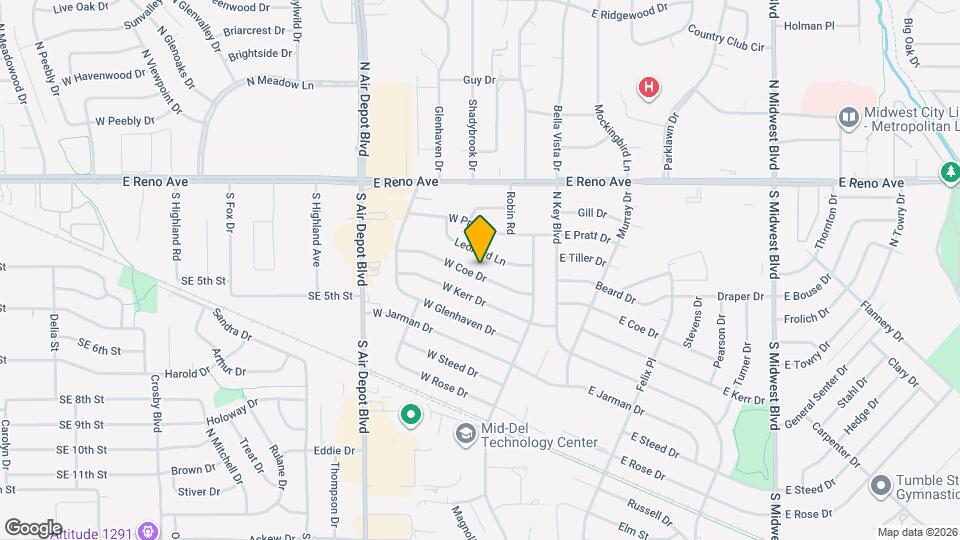 209 W Coe Dr Map and Location Details